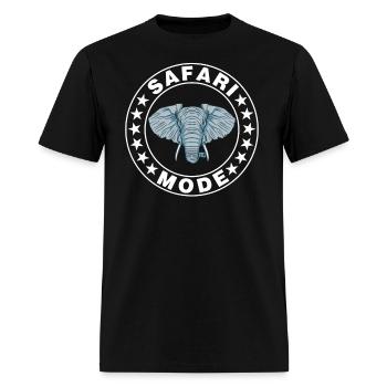 Safari Mode - African Safari Adenventures - Men's T-Shirt - black - Front - Jose (178cm)