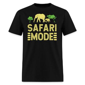 Safari Mode - African Safari Adenventures - Men's T-Shirt - black - Front - Jose (178cm)