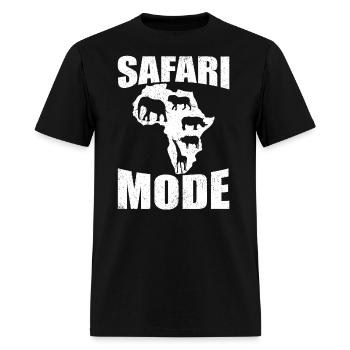 Safari Mode - African Safari Adenventures - Men's T-Shirt - black - Front - Jose (178cm)