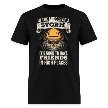 Thank A Lineman Quote Electrical Lineman - Men's T-Shirt - black - Front - Jose (178cm)