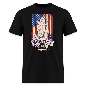 Make America Godly Again Christianity Symbol - Men's T-Shirt - black - Front - Jose (178cm)