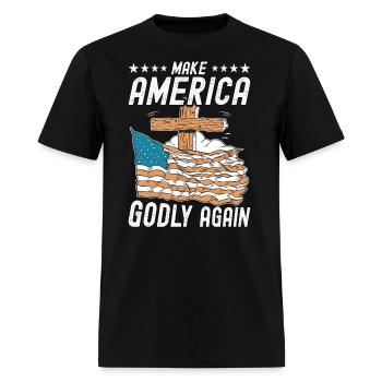 Make America Godly Again Christianity Symbol - Men's T-Shirt - black - Front - Jose (178cm)