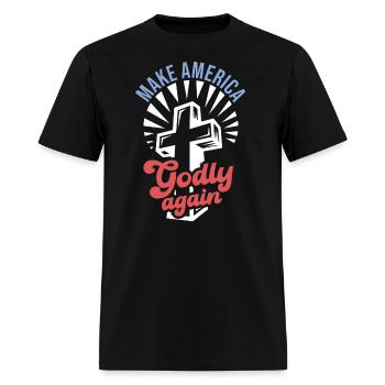 Make America Godly Again Christianity Symbol - Men's T-Shirt - black - Front - Jose (178cm)