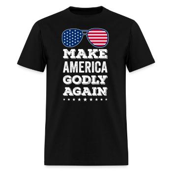 Make America Godly Again Christianity Symbol - Men's T-Shirt - black - Front - Jose (178cm)