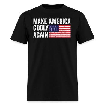 Make America Godly Again Christianity Symbol - Men's T-Shirt - black - Front - Jose (178cm)