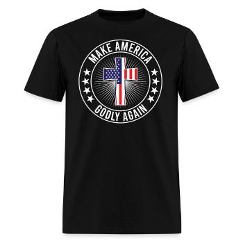 Make America Godly Again Christianity Symbol - Men's T-Shirt - black - Front - Jose (178cm)