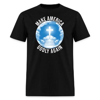 Make America Godly Again Christianity Symbol - Men's T-Shirt - black - Front - Jose (178cm)
