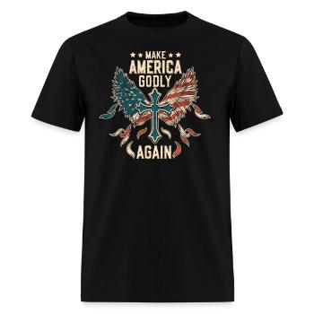 Make America Godly Again Christianity Symbol - Men's T-Shirt - black - Front - Jose (178cm)