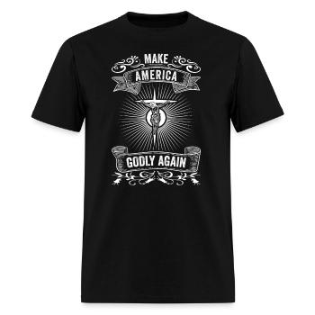 Make America Godly Again Christianity Symbol - Men's T-Shirt - black - Front - Jose (178cm)