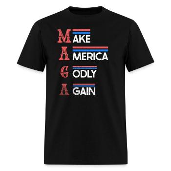 Make America Godly Again Christianity Symbol - Men's T-Shirt - black - Front - Jose (178cm)