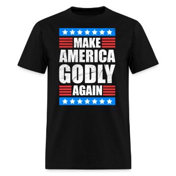 Make America Godly Again Christianity Symbol - Men's T-Shirt - black - Front - Jose (178cm)