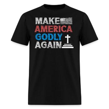 Make America Godly Again Christianity Symbol - Men's T-Shirt - black - Front - Jose (178cm)