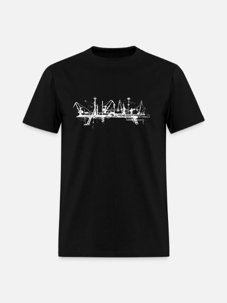 INDUSTRIAL shipyard design - Men's T-Shirt - black