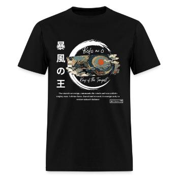 Tempest Dragon Japanese Style (White) - Men's T-Shirt - black - Front - Jose (178cm)