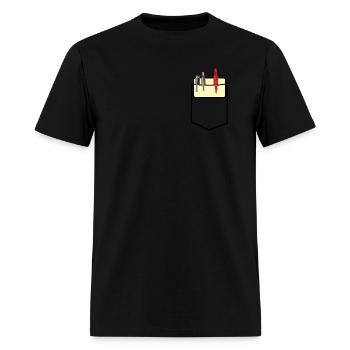 Pocket Protector - Men's T-Shirt - black - Front - Jose (178cm)