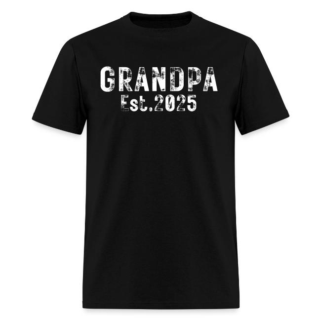 Grandpa Est 2025 (heavily distressed font)