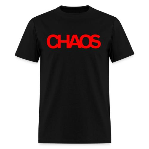 CHAOS (in red letters) - Men's T-Shirt