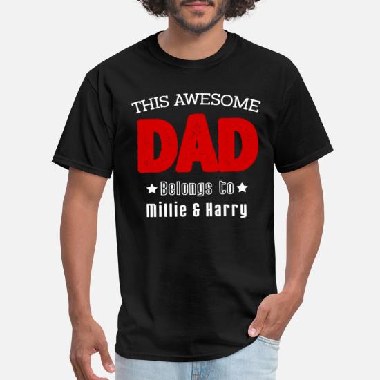 Patent tie inject Personalised This Awesome Dad Daddy Belongs To Men' Men's T-Shirt |  Spreadshirt