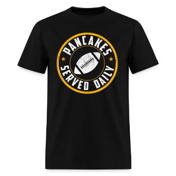 Football Offensive Lineman Pancakes Served Daily - Men's T-Shirt - black - Front - Jose (178cm)