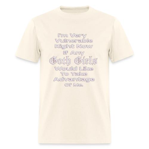Im Very Vulnerable Right Now Humor Sarcastic Goth - Men's T-Shirt