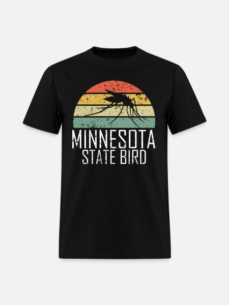 Humorous Minnesota State Mosquitoes Graphic Gift - Men's T-Shirt - black