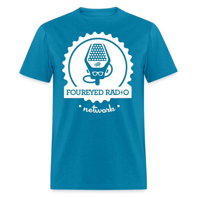 Four Eyed Radio Logo-Wht
