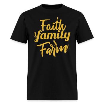 Faith Family Farm Christian Faith - Men's T-Shirt - black - Front - Jose (178cm)