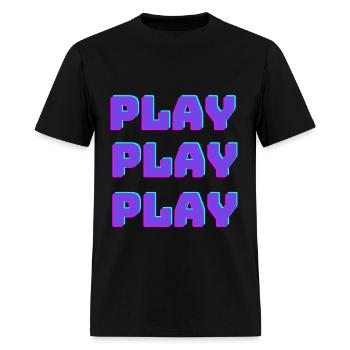 play - Men's T-Shirt - black - Front - Jose (178cm)