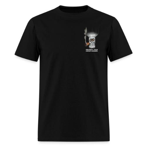 Smoking Rivet Grumpy Old Aircraft Mechanic front - Men's T-Shirt