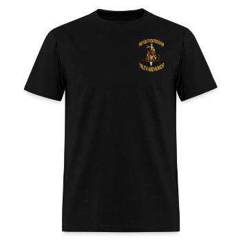 We fight for freedom dagger and snake FRONT 1 - Men's T-Shirt - black - Front - Jose (178cm)