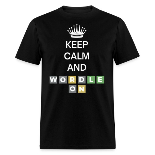 Keep Calm And Wordle On - Men's T-Shirt
