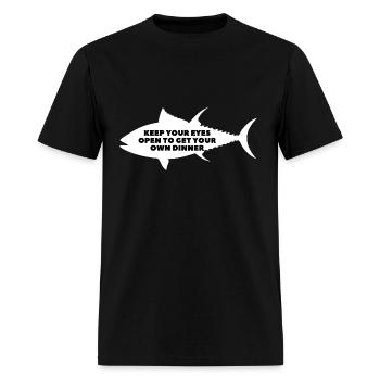 keep your eyes open - Men's T-Shirt - black - Front - Jose (178cm)