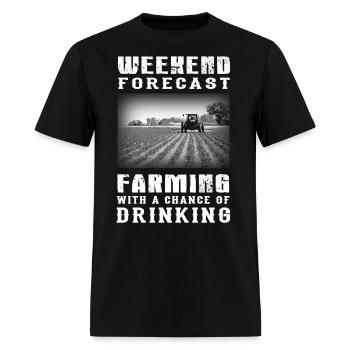 farmer, farmers union, no farmers no food, piglet - Men's T-Shirt - black - Front - Jose (178cm)