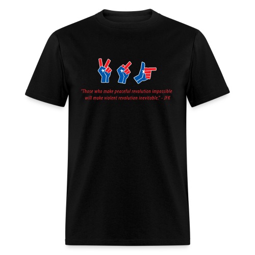 evolutionofrevolutionJFK - Men's T-Shirt