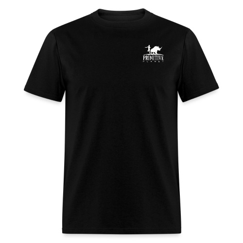 Primitive Planet Logo White - Men's T-Shirt