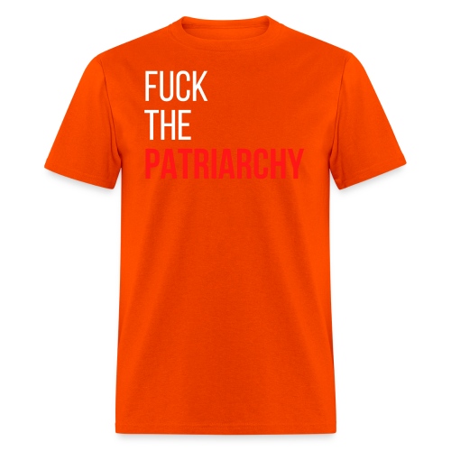 Fuck The Patriarchy (White and Red text) - Men's T-Shirt