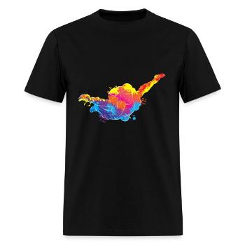 Skydiving Skydiving - Men's T-Shirt - black - Front - Jose (178cm)