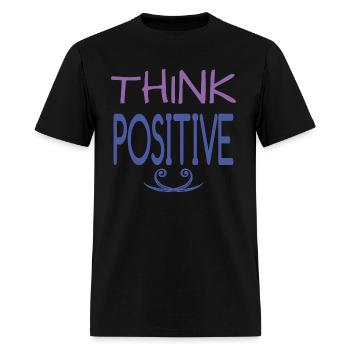 Think Positive - Men's T-Shirt - black - Front - Jose (178cm)