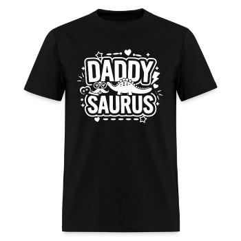 daddy saurus2 - Men's T-Shirt - black - Front - Jose (178cm)