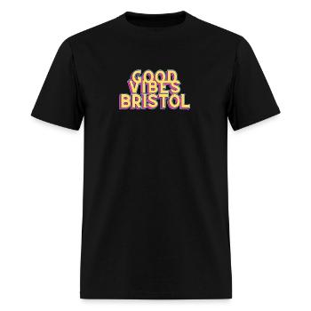 good vibes Bristol - Men's T-Shirt - black - Front - Jose (178cm)