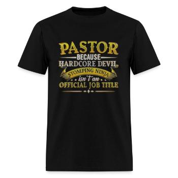 pastor - Men's T-Shirt - black - Front - Jose (178cm)