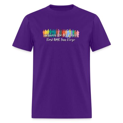 a church for all people - with colorful graphic - Men's T-Shirt