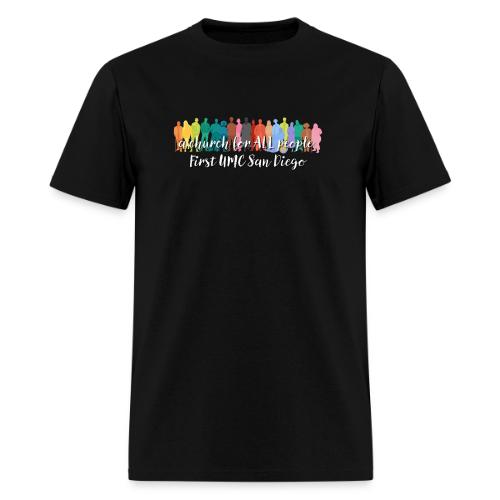 a church for all people - with colorful graphic - Men's T-Shirt
