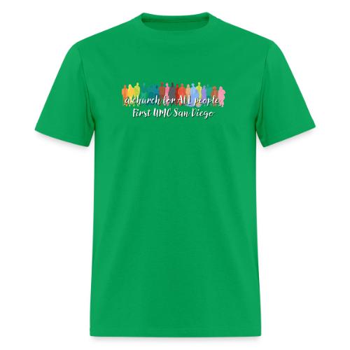 a church for all people - with colorful graphic - Men's T-Shirt