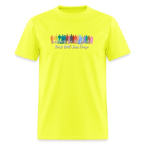 a church for all people - with colorful graphic - Men's T-Shirt