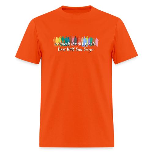 a church for all people - with colorful graphic - Men's T-Shirt