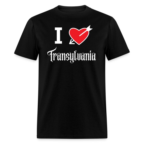 I love Transylvania (white letters version) - Men's T-Shirt