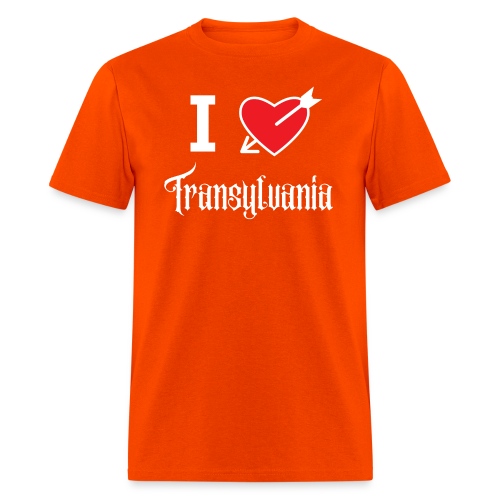 I love Transylvania (white letters version) - Men's T-Shirt
