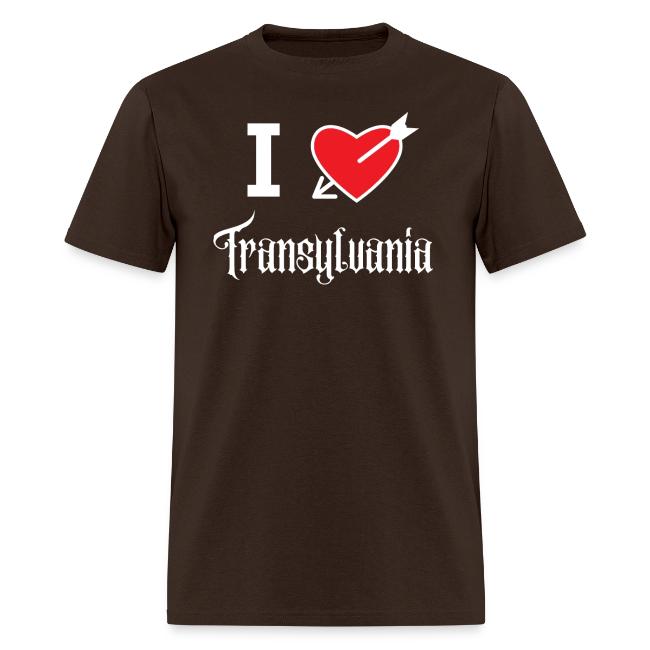 I love Transylvania (white letters version)