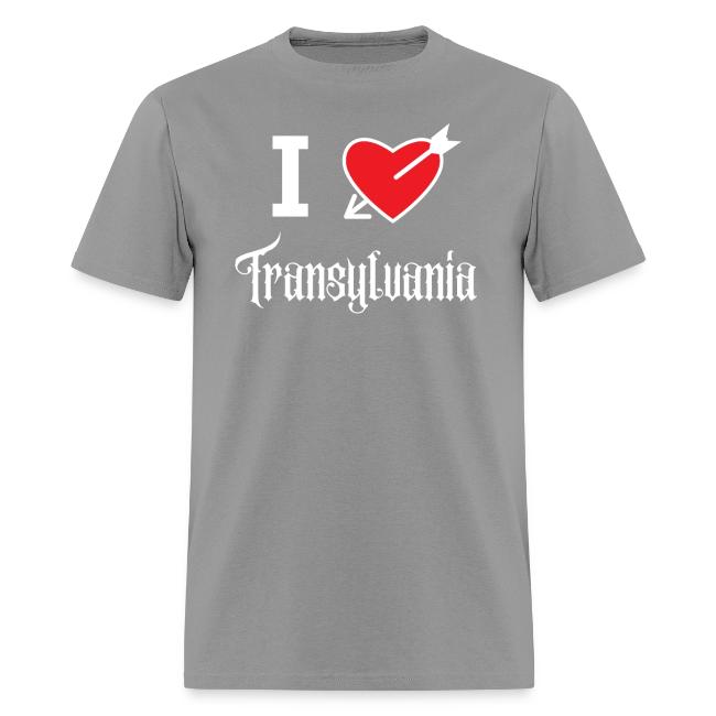 I love Transylvania (white letters version)